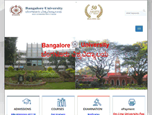 Tablet Screenshot of bangaloreuniversity.ac.in
